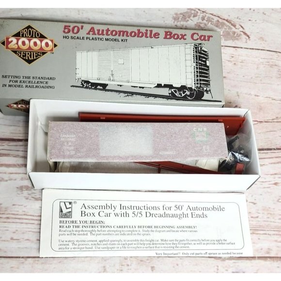 Proto 2000 Series 50’ HO Scale Plastic Model Kit W/ Dreadnaught Ends Model Train - Picture 10 of 16